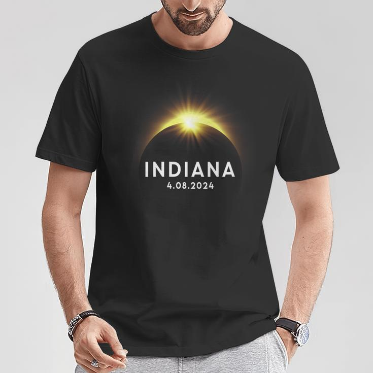 Indiana Total Solar Eclipse 2024 Totality 04082024 America T-Shirt Unique Gifts