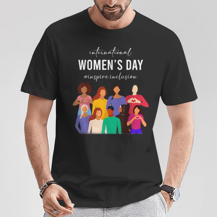 Inspire Inclusion International Women's Day 2024 For Women T-Shirt Funny Gifts