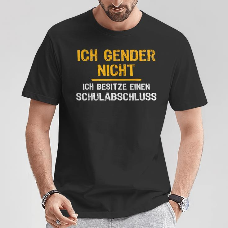 Ironie Ich Gender Nicht Gender T-Shirt Lustige Geschenke