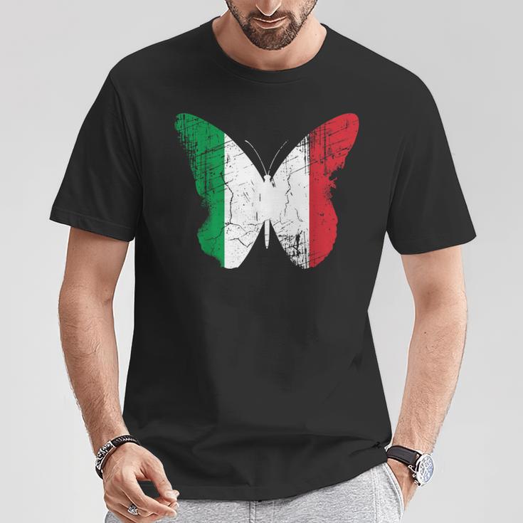 Italy Butterfly Statement Distressed Look Italian er T-Shirt Unique Gifts