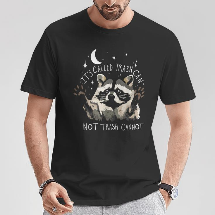 It's Called Trash Can Not Trash Cannot Retro Vintage Raccoon T-Shirt Funny Gifts