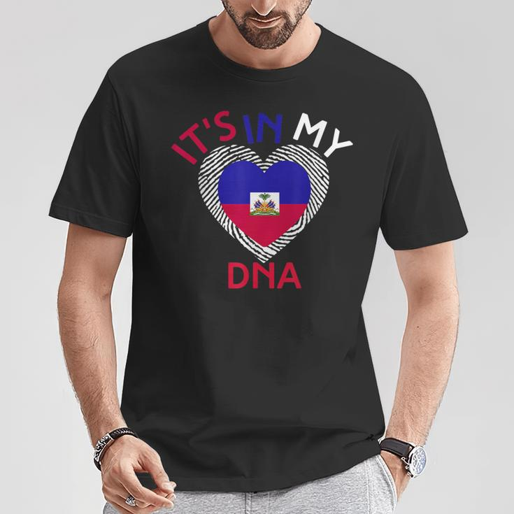 It's In My Dna Haiti Flag Haitian Life Pride Haiti Patriotic T-Shirt Funny Gifts