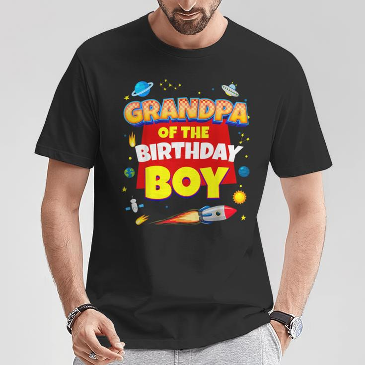 Its My Grandpa Birthday Boy Space Astronaut Family Matching T-Shirt Unique Gifts