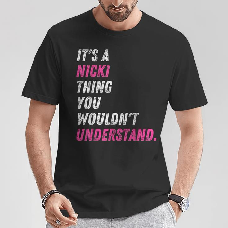 It's A Nicki Thing You Wouldn't Understand Nicki Vintage T-Shirt Unique Gifts