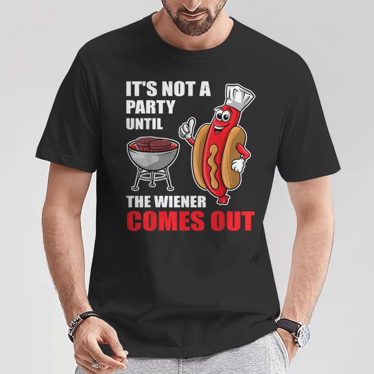 It's Not A Party Until The Wiener Comes Out Hot Dog T-Shirt Unique Gifts