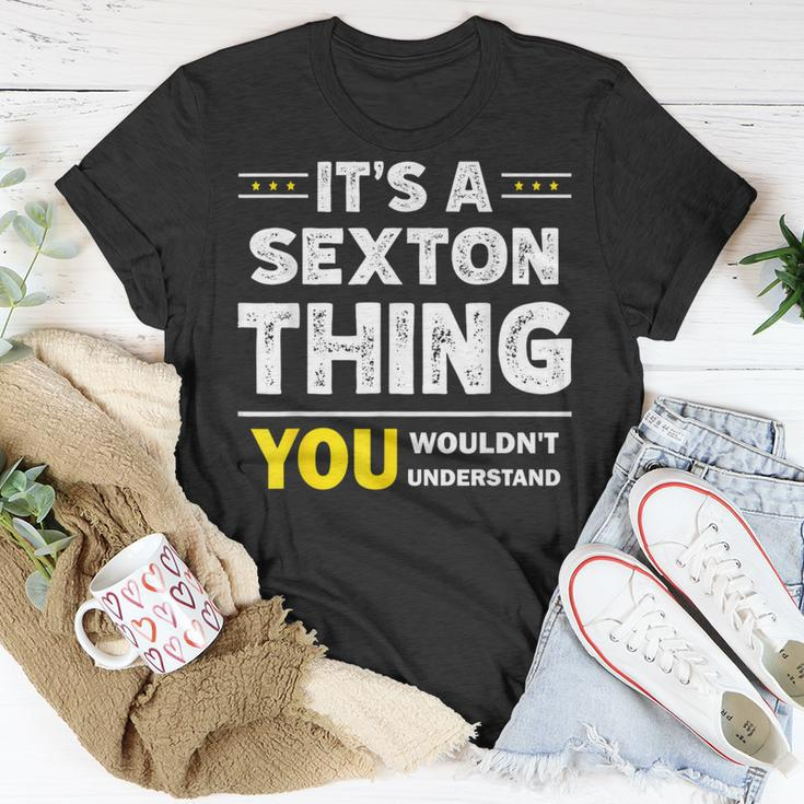 It's A Sexton Thing You Wouldn't Understand Family Name T-Shirt Unique Gifts
