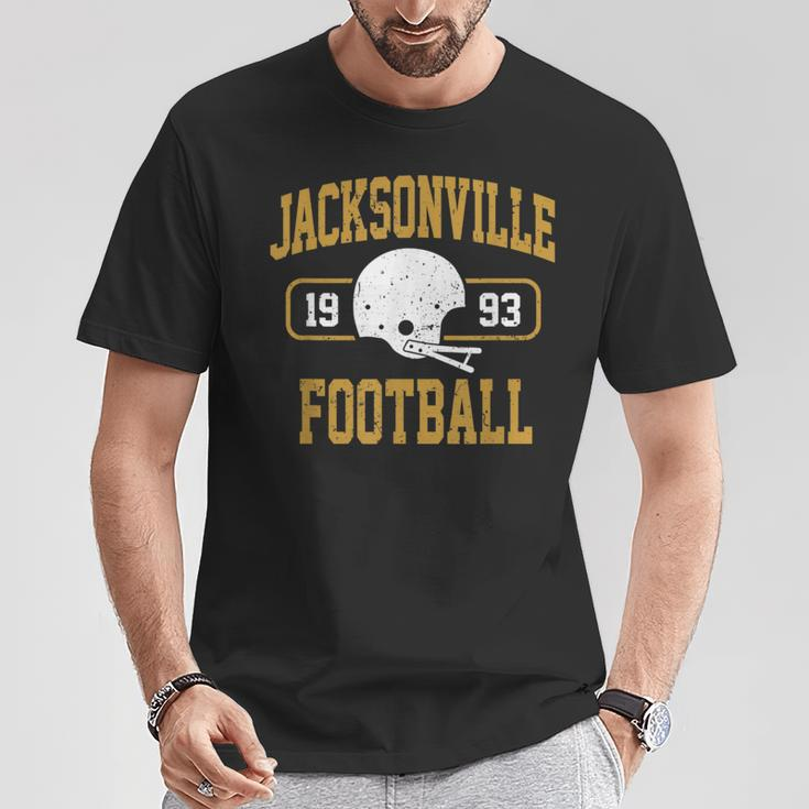 Jacksonville Football Athletic Vintage Sports Team Fan T-Shirt Unique Gifts