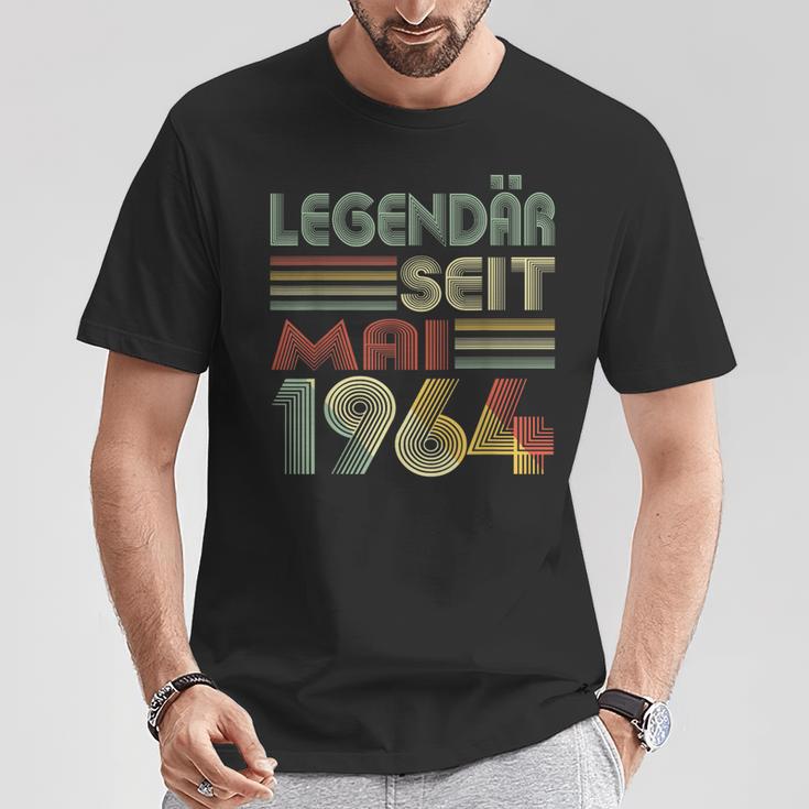 Jahrgang 1964 Geburtstag Geschenk Genial Seit Mai 60 T-Shirt Lustige Geschenke