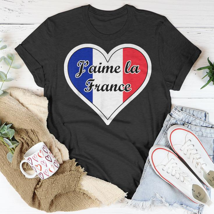 J'aime La France Flag I Love French Culture Paris Francaise T-Shirt Unique Gifts
