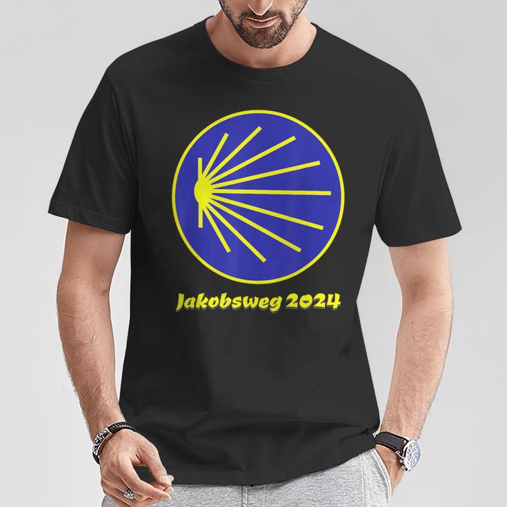 Jakobsweg 2024 Pilgrim Shell T-Shirt Lustige Geschenke