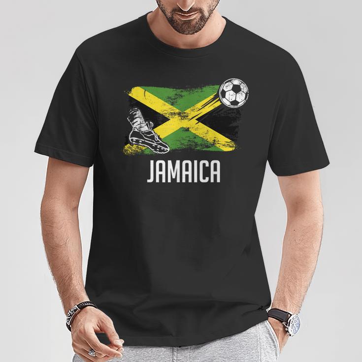 Jamaica Flag Jersey Jamaican Soccer Team Jamaican T-Shirt Unique Gifts