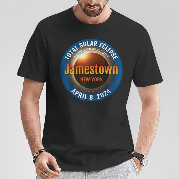Jamestown New York Ny Total Solar Eclipse 2024 3 T-Shirt Unique Gifts