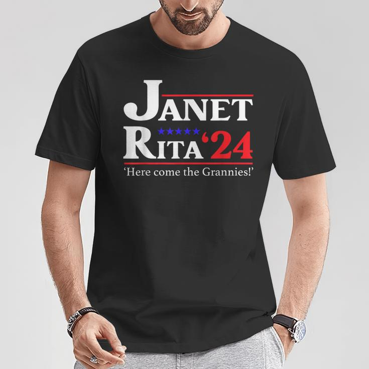 Janet And Rita 2024 Here Come The Grannies T-Shirt Unique Gifts