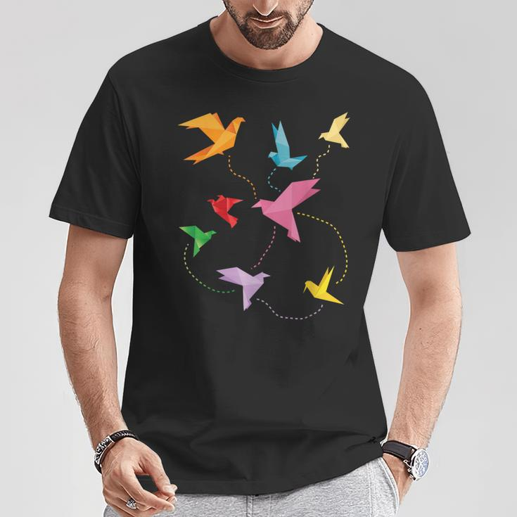 Japanese Origami Paper Folding Artist Crane Origami T-Shirt Unique Gifts