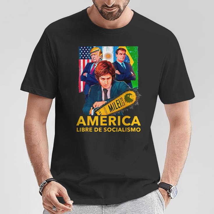 Javier Milei Presidente 2023 America Libre De Socialismo T-Shirt Unique Gifts