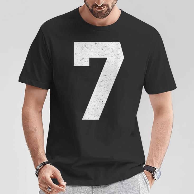 Jersey Number 7 T-Shirt Unique Gifts