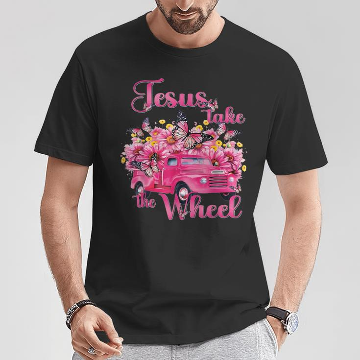 Jesus Take The Wheel Truck God Believer T-Shirt Unique Gifts