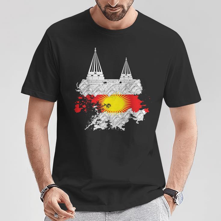 Jezidian Flag Yazidi Jesiden Melek Taus Lalish Ezidxan T-Shirt Lustige Geschenke