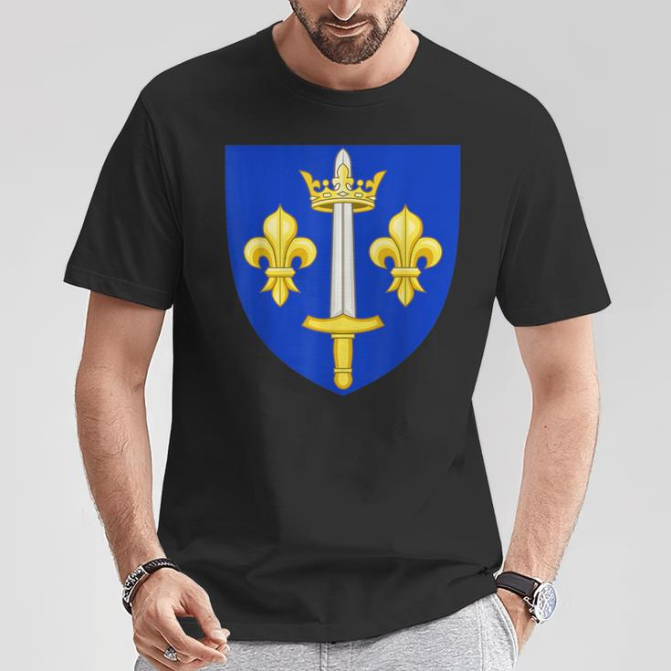 Joan Of Arc Coat Of Arms History Christianity T-Shirt Unique Gifts