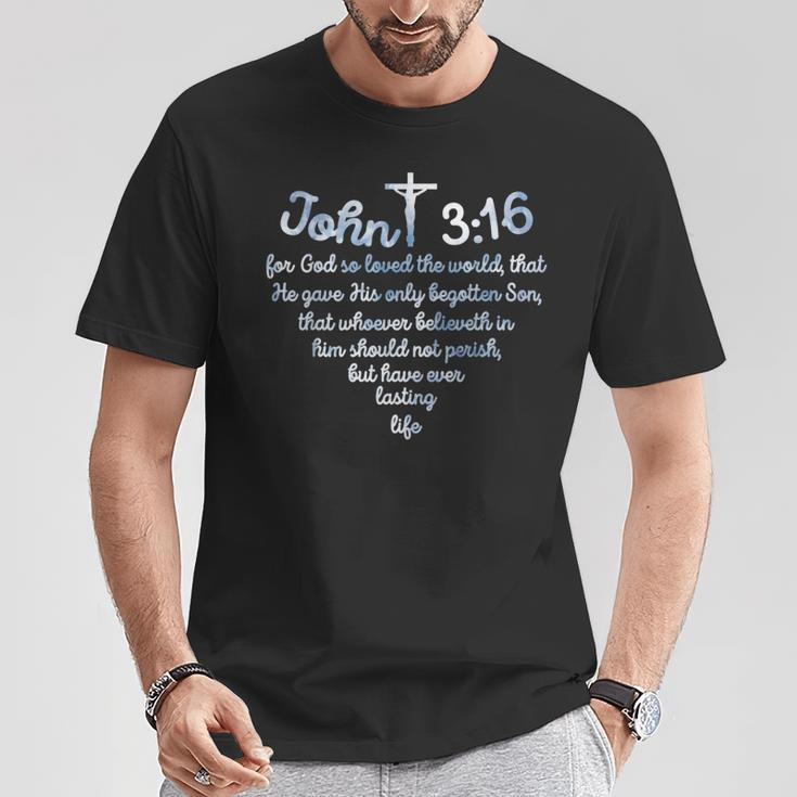 John 316 For God So Loved The World Jesus T-Shirt Unique Gifts
