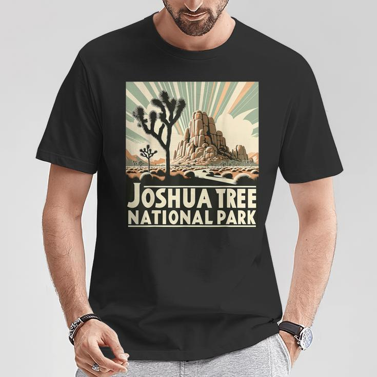 Joshua Tree National Park Vintage Hiking Camping Outdoor T-Shirt Unique Gifts