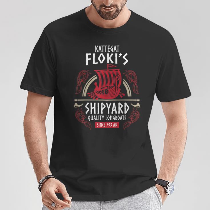 Kattegat Floki's Shipyard Viking & Nordic Mythology T-Shirt Lustige Geschenke