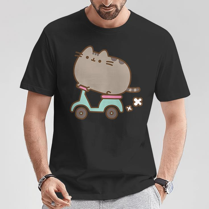 Katzen-Scooter T-Shirt, Unisex Lustiges Motiv für Herren und Damen Lustige Geschenke