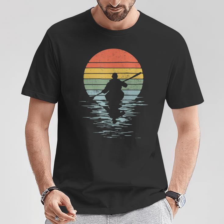 Kayak Vintage Horizon Motif T-Shirt Lustige Geschenke