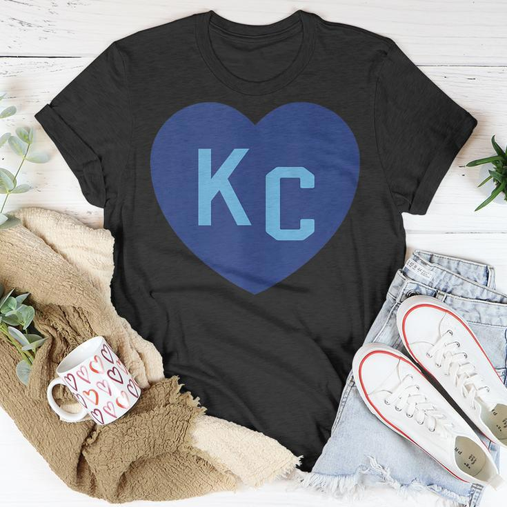Kc Heart Kc Kansas City Kc Love Kc Powder Blue Kc 2-Letter T-Shirt Unique Gifts