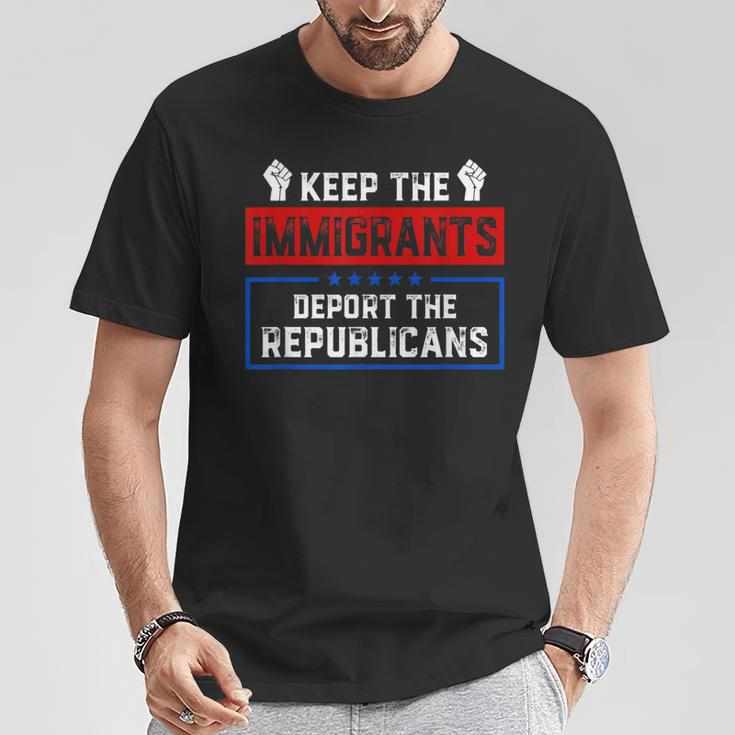 Keep The Immigrants Deport The Republicans T-Shirt Unique Gifts