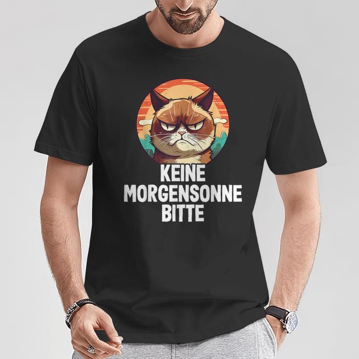 Keine Morgensonne Bitte Morgenmuffel T-Shirt Lustige Geschenke