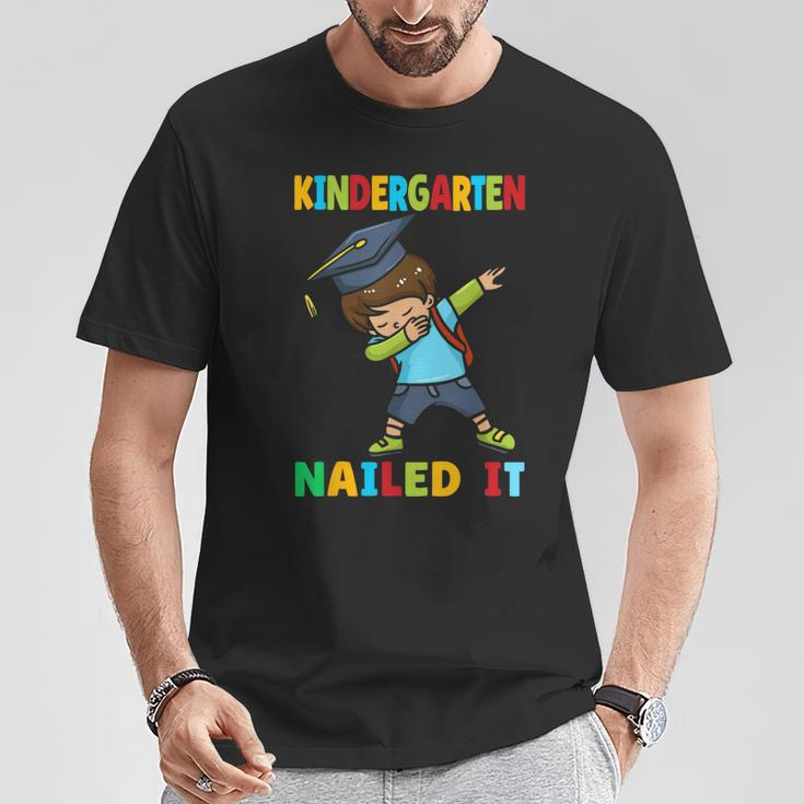 Kindergarten Nailed It Kindergarten Graduation Class Of 2024 T-Shirt Unique Gifts