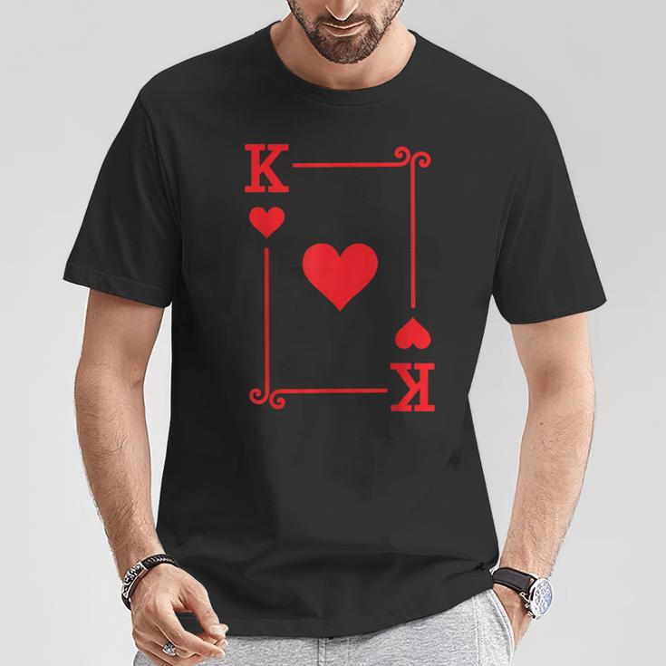 King Hearts Card Costume Playing Cards King Hearts T-Shirt Funny Gifts