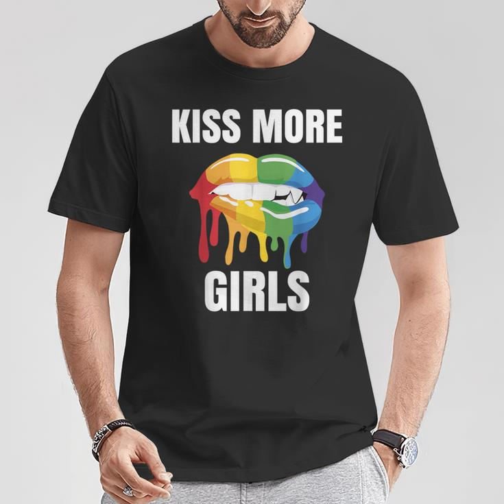 Kiss More Girls As Lgbtq Pride Lesbians T-Shirt Unique Gifts