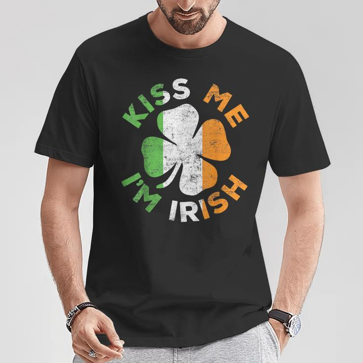 Kiss Me I'm Irish Saint Patrick Day T-Shirt Personalized Gifts