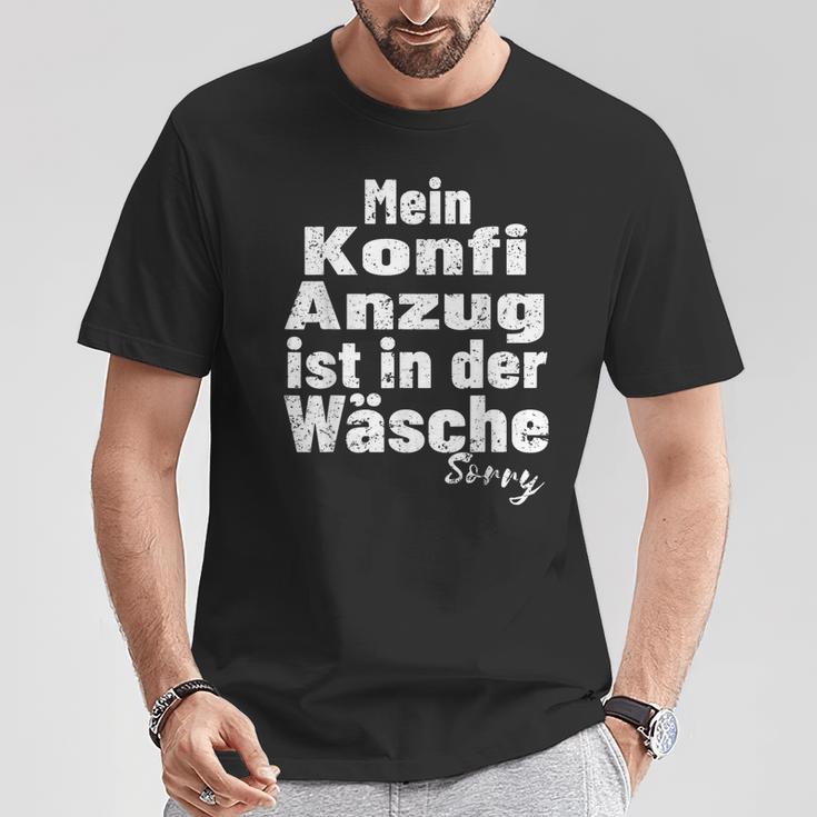 Konfirmanden Konfi Suit In Der Wäsche Confirmation T-Shirt Lustige Geschenke