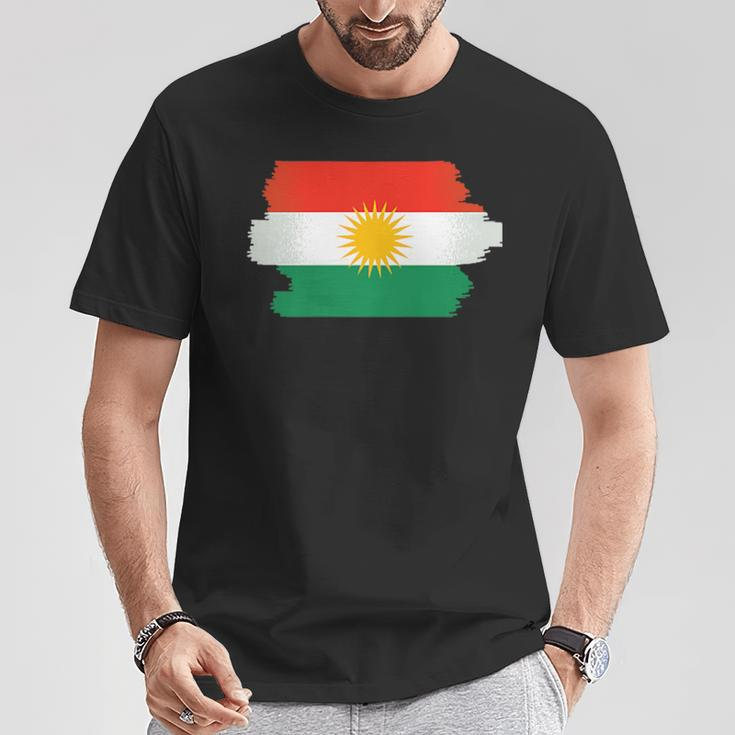 Kurdistan Flag Chest Kurdish Kurd T-Shirt Lustige Geschenke
