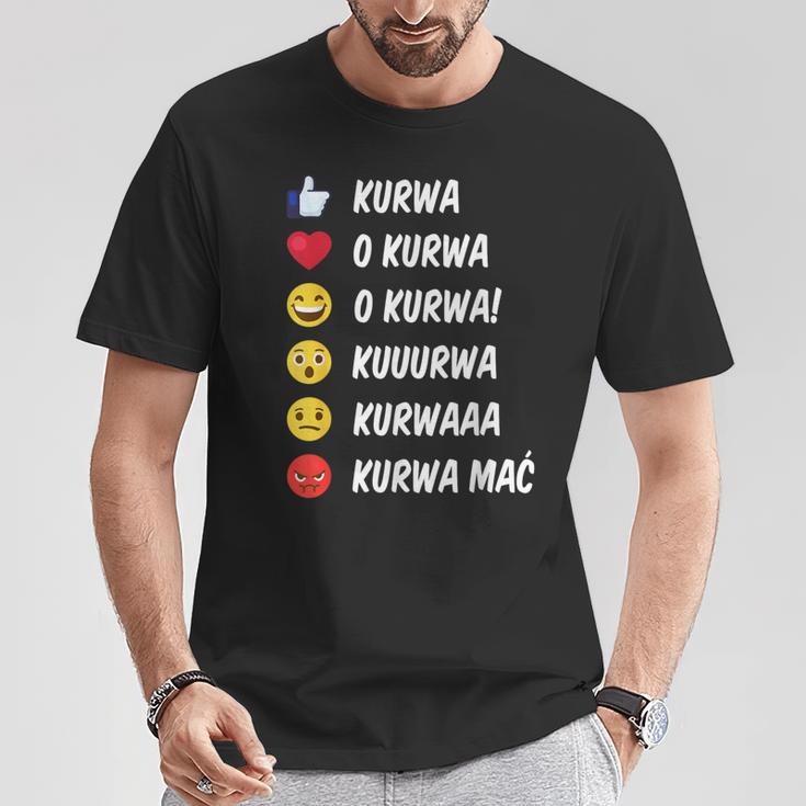 Kurwa Mac Polish Slang For Poland T-Shirt Lustige Geschenke