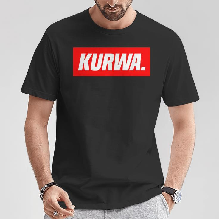 Kurwa Poland Polska T-Shirt Lustige Geschenke