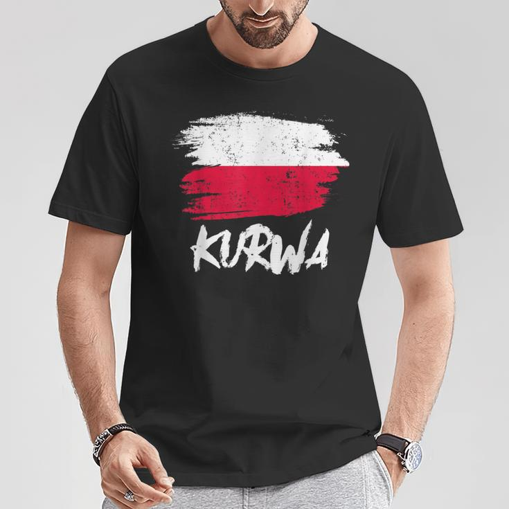 Kurwa Polska Poland Polish T-Shirt Lustige Geschenke