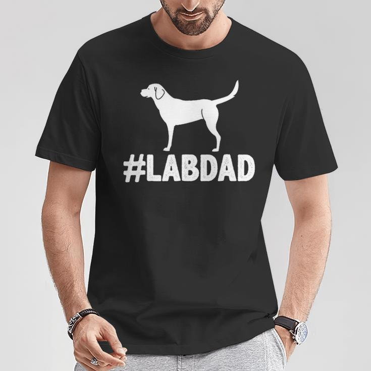 Lab Dad Dog Dad Labrador Dad T-Shirt Unique Gifts