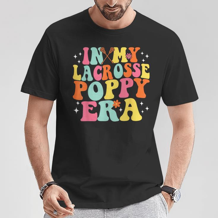 In My Lacrosse Poppy Era Retro Game Day Groovy T-Shirt Unique Gifts