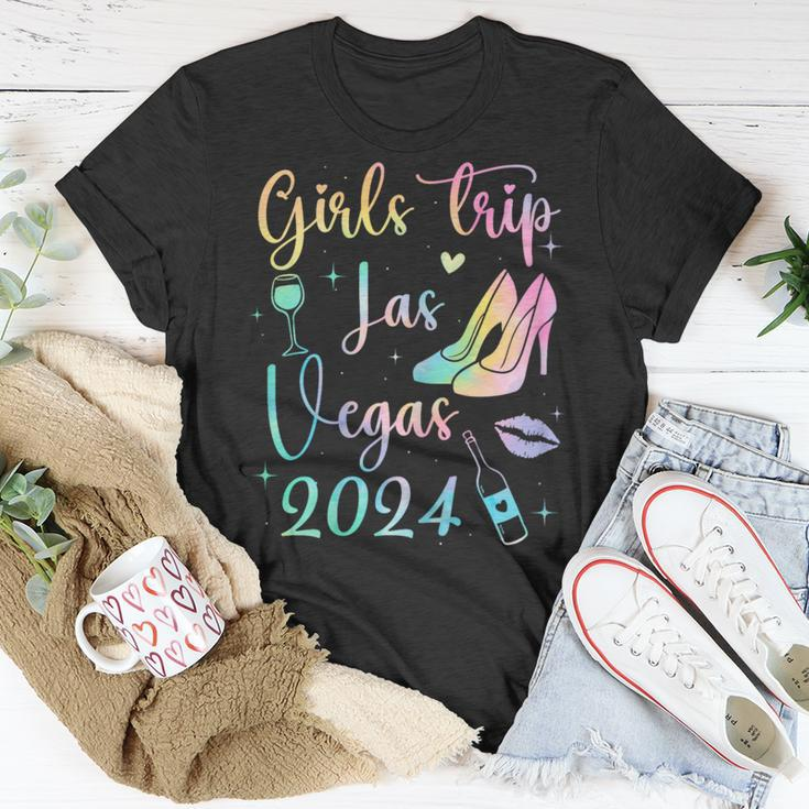 Las Vegas Girls Trip 2024 Girls Tie Dye Weekend Friends Girl T-Shirt Unique Gifts