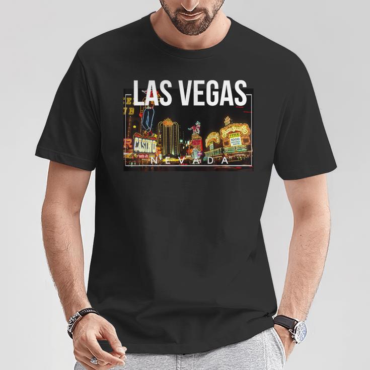 Las Vegas Nevada Strip For Casino And Poker Fans T-Shirt Lustige Geschenke