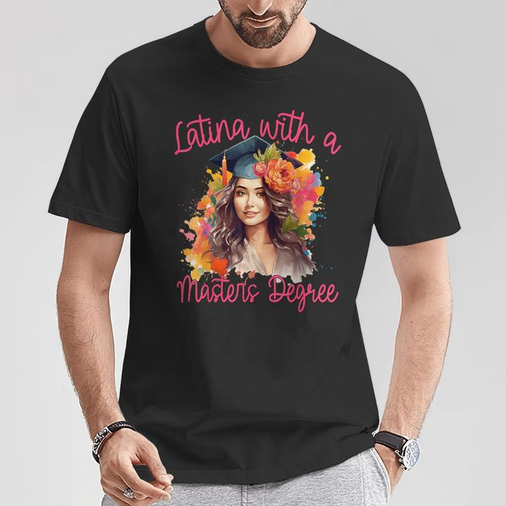 Latina With A Masters Degree Graduation 2024 Msw Mph Mba Med T-Shirt Unique Gifts