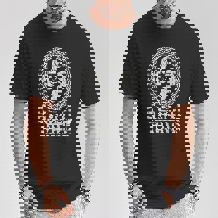 Lauburu Estilo Tribal Ligeramente Desgastado Camiseta unisex Regalos divertidos