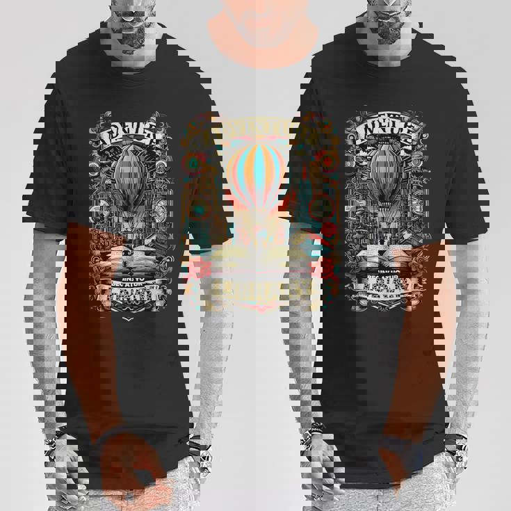 L'aventure Commence Àotre Bibliothèque En Lisant Des Montgolfières 2024 T-Shirt Cadeaux drôles