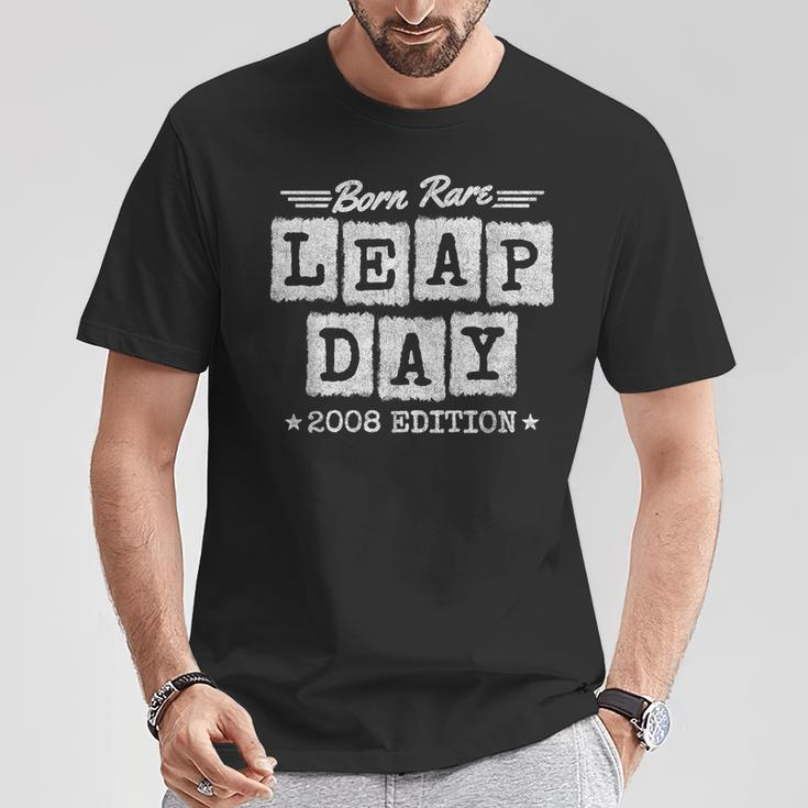 Leap Year 2008 Birthday Born Rare 2008 Leap Day Birthday T-Shirt Funny Gifts