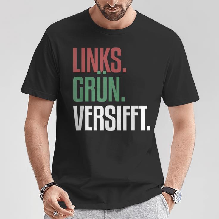 Left Green Versifft Ironic Anti-Rassism T-Shirt Lustige Geschenke