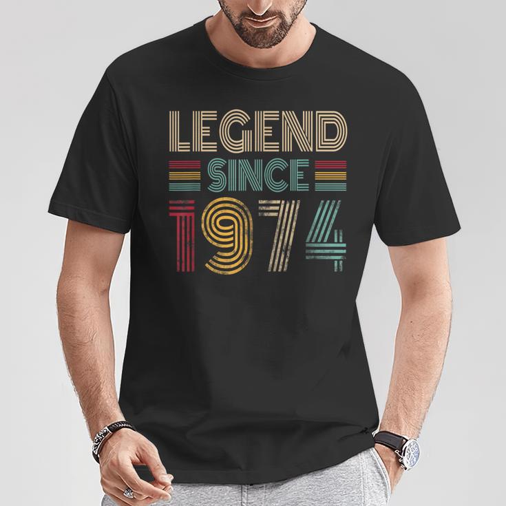 Legend Since 1974 Vintage 50 Years Old 50Th Birthday T-Shirt Unique Gifts